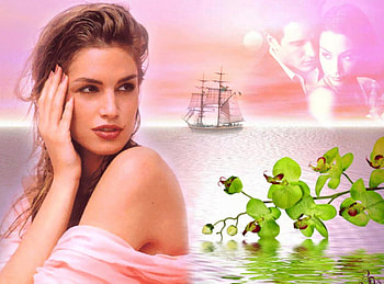 ✿♡Forget Me not♡✿, model, ship, collages, couple, flowers, girl HD wallpaper