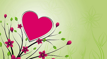 Background, Love, , Drawing, Branch, Heart, Paints HD wallpaper