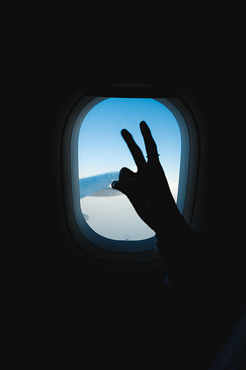 Sky, Dark, Hand, Porthole, Gesture HD phone wallpaper