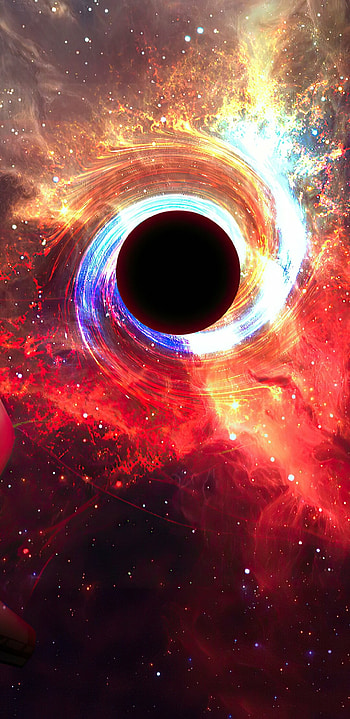 Black Hole, Sci-fi marvel, Space mystery, Cosmic enigma HD phone wallpaper