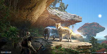 God of War Ragnarök : Wolves at the Ledge | Ragnarök : Wild Guardians, video game, God of War: Ragnarök HD wallpaper