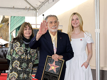 Francis Ford Coppola, Elle Fanning, Hollywood Walk of Fame HD wallpaper