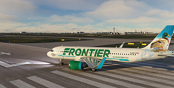 Frontier Airlines, Sunset flight, Serene skies, Endless possibilities HD wallpaper