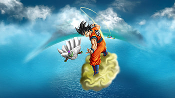 Piccolo And Goku, goku, piccolo, anime, artwork, digital-art, art, deviantart, artist HD wallpaper