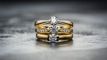 Rings, Diamonds HD wallpaper