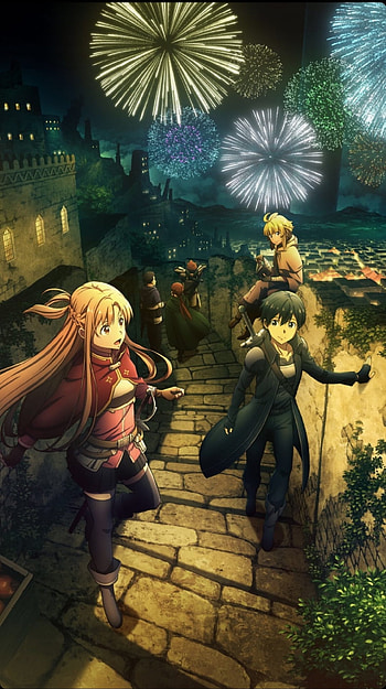 Progressive, sao, swordartonline, kirito, movie, asuna, film, anime HD phone wallpaper