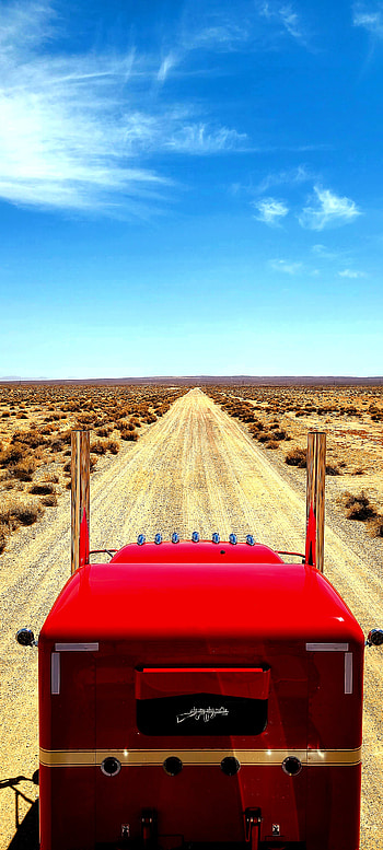 Peterbilt 389, peterbiltflattop, theredarrow, desert, peterbilt389 HD phone wallpaper