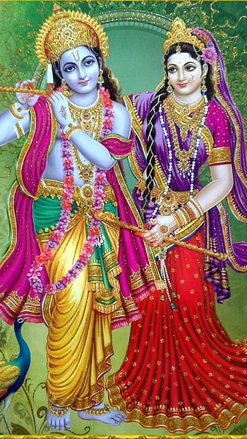 Radha Krishna , God Vishnu HD phone wallpaper