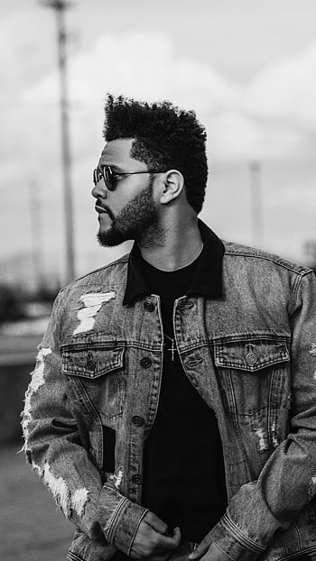 The Weeknd, Monochrome aesthetics, resolution, Sony Xperia HD phone wallpaper