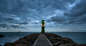 Lighhouse, sky, road, Lighthouse, cloud HD wallpaper