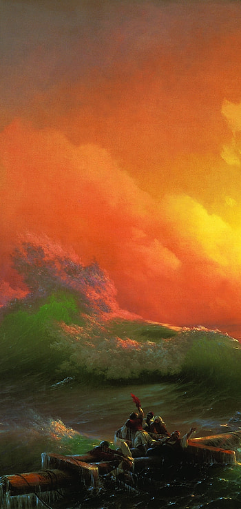 Artistic painting, The Ninth Wave HD phone wallpaper