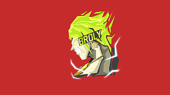 Angry, Broly, Dragon Ball, anime, art HD wallpaper