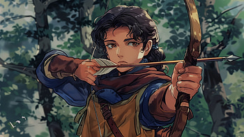 the Enigmatic Archer for , archer, hunter, bow HD wallpaper