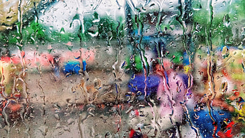 Car glass, drops, surface HD wallpaper