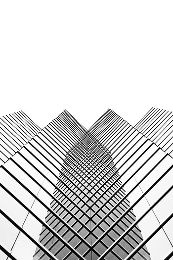 Building, Minimalism, Bw, Chb, Mirror, Mirrored HD phone wallpaper