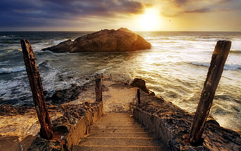 Landscape, Nature, Sea HD wallpaper