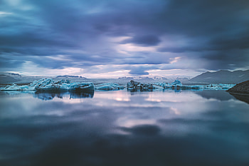 Landscape, Nature, Water, Ice, Clouds, Lake HD wallpaper