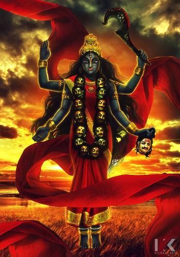ArtStation - Maa Kali, Kishal Art. Kali hindu, Indian goddess kali, Maa kali, Kali Mata HD phone wallpaper