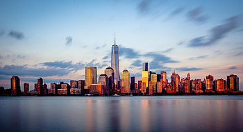 City skyline during night time, Background HD wallpaper