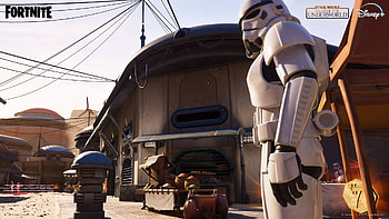 video game, Fortnite, Star Wars, stormtrooper HD wallpaper