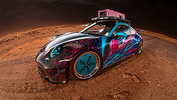 Porsche 911 Gt3 Space , porsche-911, porsche, 2023-cars, cars, artstation HD wallpaper