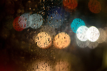 Rain, Drops, Glare, Miscellanea, Miscellaneous, Multicolored, Motley, Wet HD wallpaper