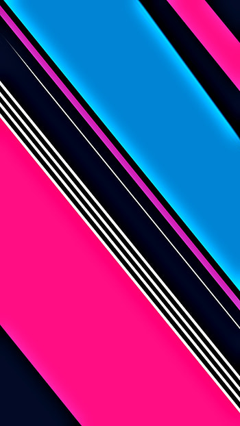 material design blue, digital, stripes, pink, texture, black, geometric, simple, abstract, lines, colorful HD phone wallpaper