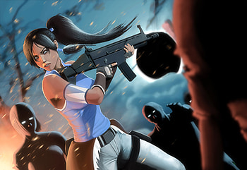 Korra Killing With Gun, artist, artwork, deviantart HD wallpaper