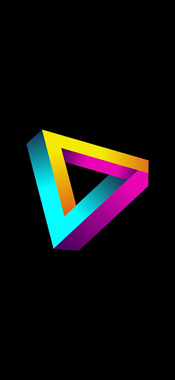 Amoled , Gradient triangle, High-quality design, Smart background HD phone wallpaper
