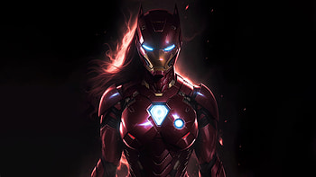 Iron Woman Face Off, iron-man, superheroes, artwork, artist, digital-art HD wallpaper