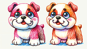 Charming Bulldogs in Stunning Ultra, bulldog, colorful illustration HD wallpaper