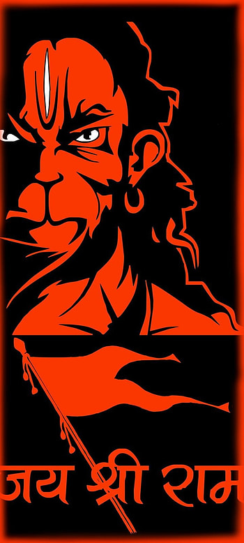 Hanuman, art, painting HD phone wallpaper