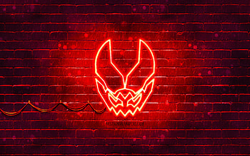 Kamen Rider Revice red logo, , Kamen Raida Ribaisu, red brickwall, Kamen Rider Revice logo, manga, Kamen Rider Revice neon logo, Kamen Rider Revice HD wallpaper