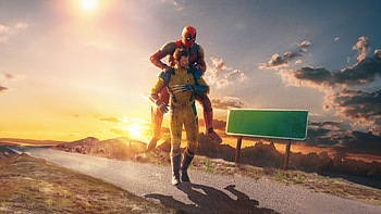 Red Suit Rampage Deadpool 3, deadpool-and-wolverine, deadpool-3, wolverine, deadpool, 2024-movies, movies, superheroes, artist, artwork, digital-art HD wallpaper
