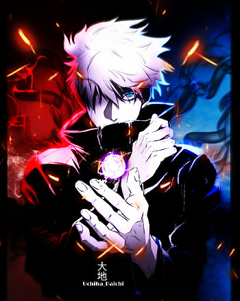 Gojo Satoru, electric blue, art HD phone wallpaper