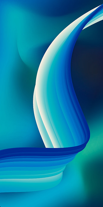 Aurora Abstract, art, blue, design HD phone wallpaper