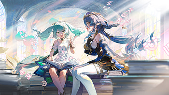 Genshin Impact : Layla & Faruzan Magical Moment, Layla (Genshin Impact), Faruzan (Genshin Impact), video game, Genshin Impact HD wallpaper