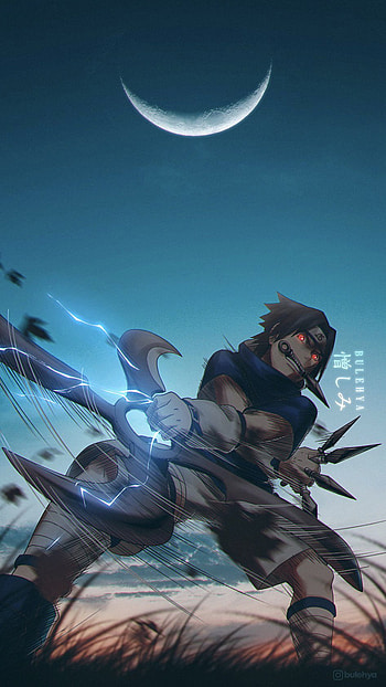 SASUKEEEE, naruto, sasuke, blue, epic, team 7, anime HD phone wallpaper