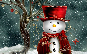 Santa claus, winter, smile, colors, peaceful, beautiful, tree, pretty, magical, snow, christmas, lovely HD wallpaper