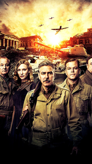 The Monuments Men (2022) movie HD phone wallpaper