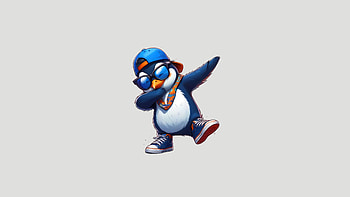 Penguin Swag Trendy, penguin, artist, artwork, art, digital-art, ai HD wallpaper