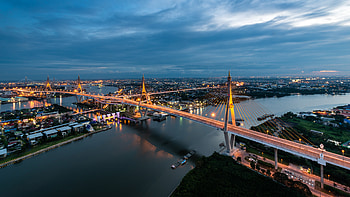 Bhumibol Bridge, Bangkok HD wallpaper