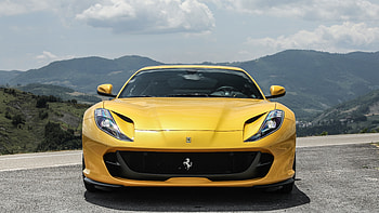 Yellow, sports car, Ferrari 812 superfast HD wallpaper