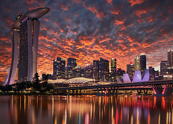 Singapore, , Bridge, Building, City, Cloud, Skyscraper, Cities HD wallpaper