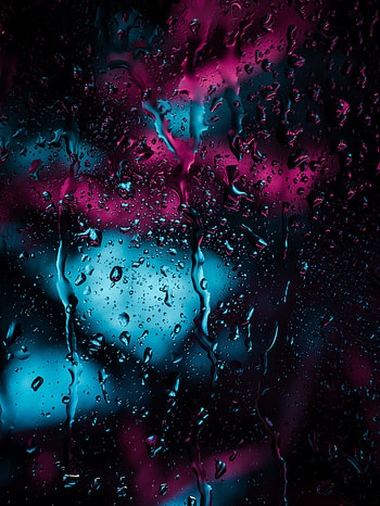 Water drops, surface, dark HD phone wallpaper