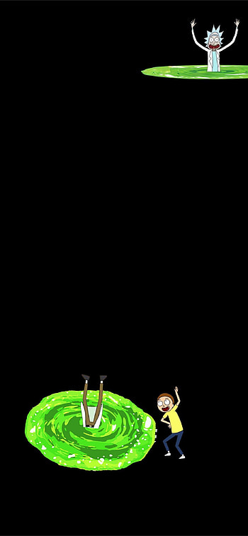 Portal, rickandmorty HD phone wallpaper
