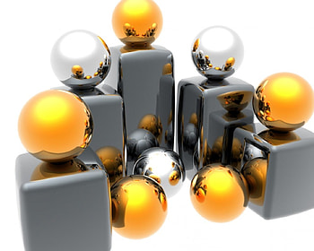 Podium, 3d, spheres HD wallpaper