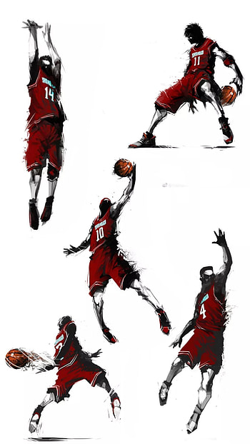 Slam dunk, akagi, mitsui, riota, rukawa, shohoku, slam_dunk, hanamichi HD phone wallpaper