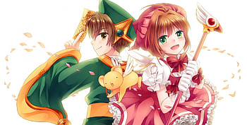 Cardcaptor Sakura - Sakura and Syaoran, Pixiv, Cardcaptor Sakura, Nyan, Syaoran Li, Sakura Kinomoto HD wallpaper