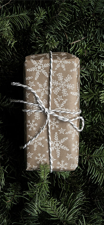 Brown, White gift box, X HD phone wallpaper
